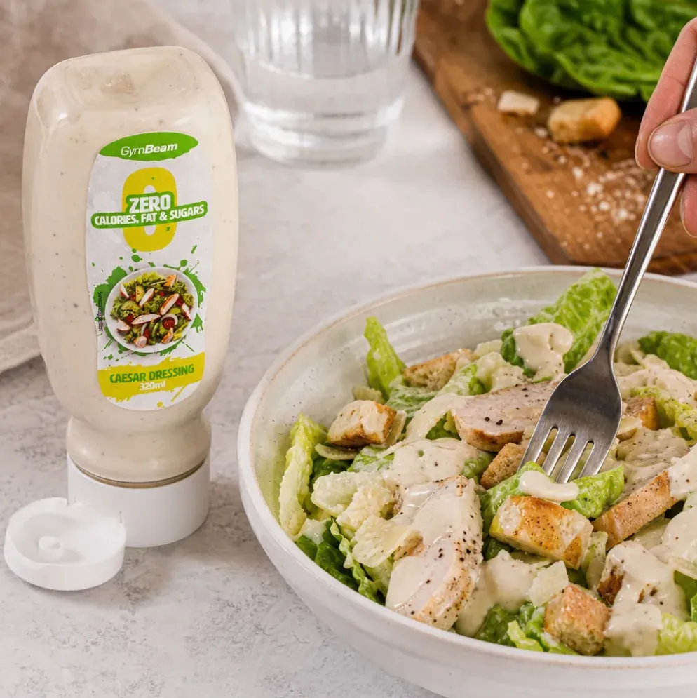 Sos Bez Kalorii – Cezar Dressing 320ml – GymBeam