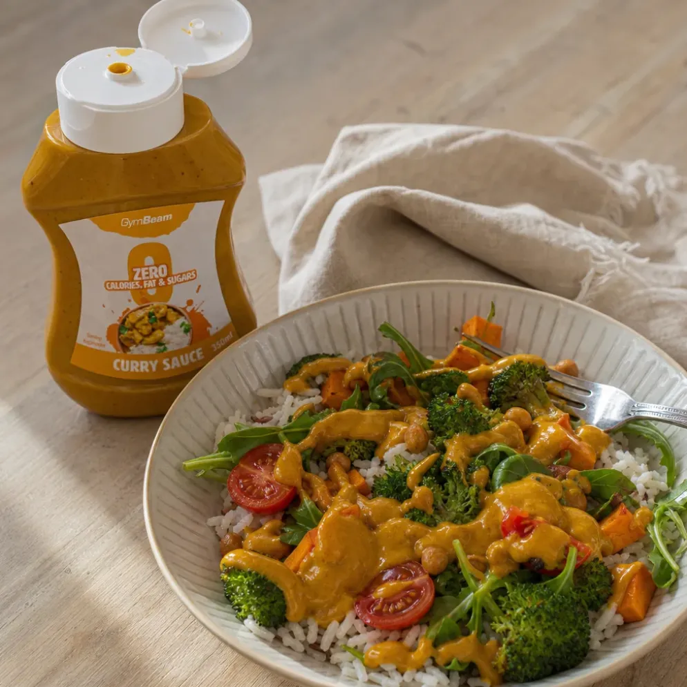 Sos Bez Kalorii – Curry 350ml – GymBeam