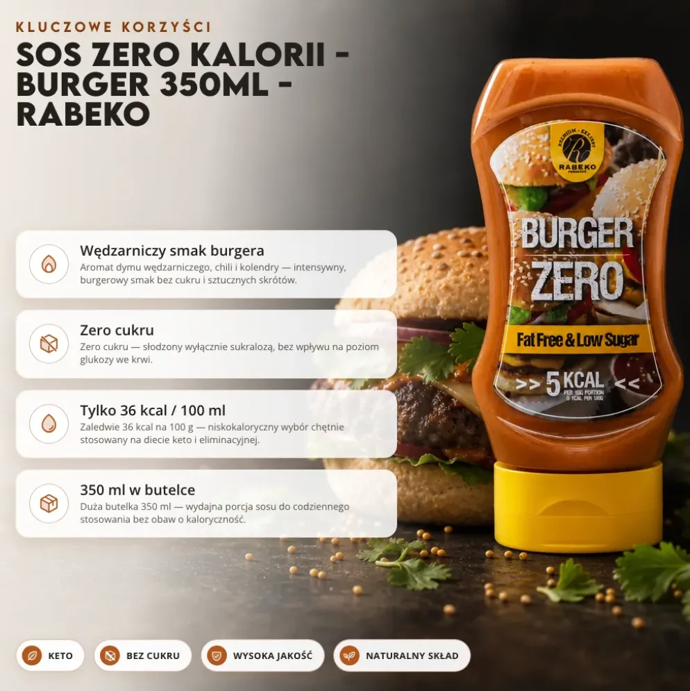 Sos Zero Kalorii – Burger 350ml – Rabeko