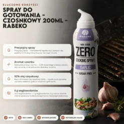 Spray do Gotowania – Czosnkowy 200ml – Rabeko