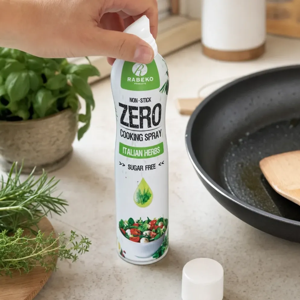 Spray do Gotowania – Zero z Ziołami Włoskimi 200ml – Rabeko