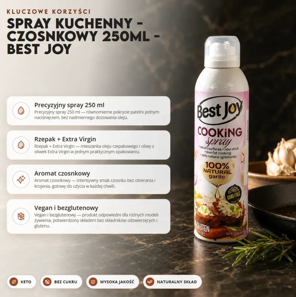 Spray Kuchenny – Czosnkowy 250ml – Best Joy