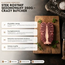 Stek Rostbef Sezonowany 250g – Crazy Butcher