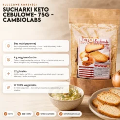 Sucharki Keto cebulowe- 75g – CambioLabs