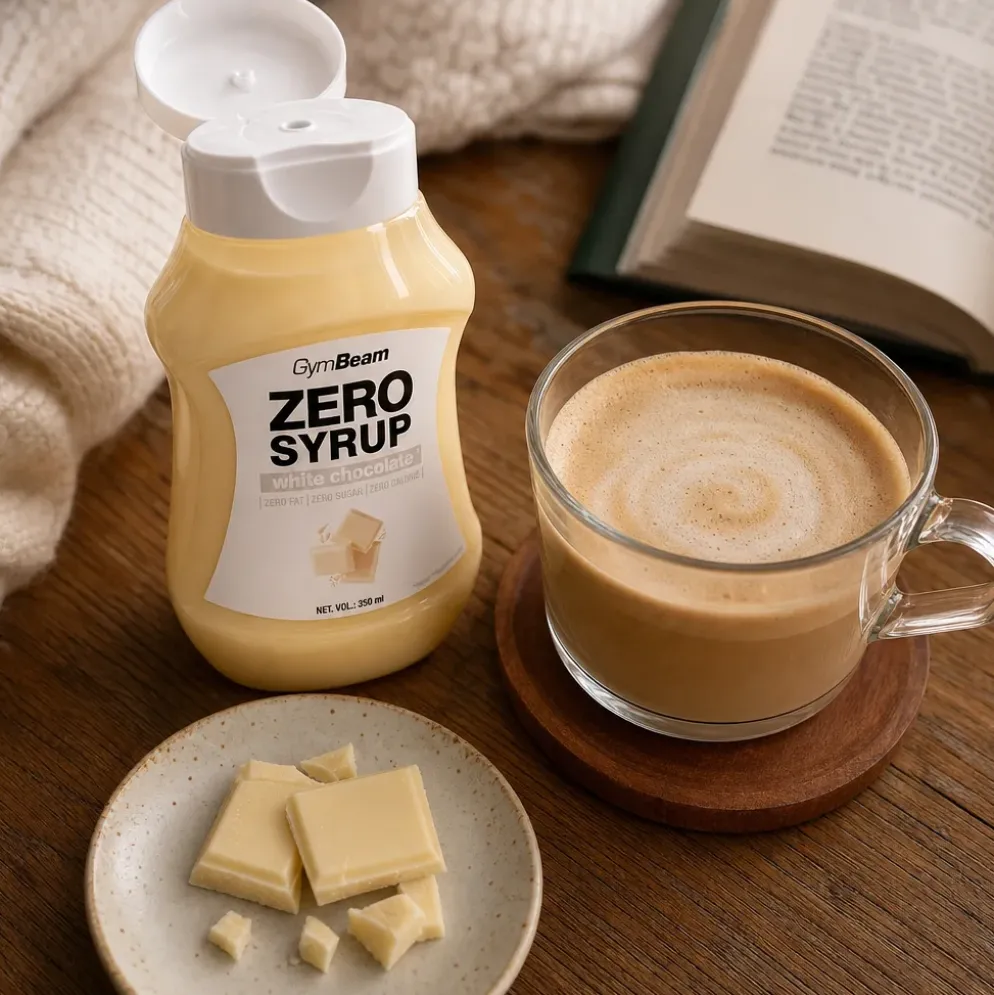 Syrop Bez Kalorii – Biała Czekolada 350ml – GymBeam