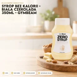 Syrop Bez Kalorii – Biała Czekolada 350ml – GymBeam