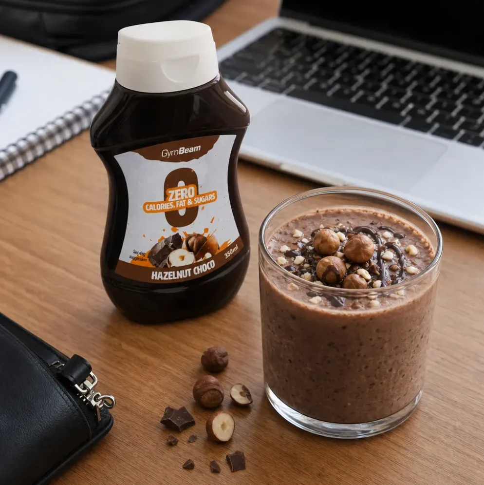 Syrop Bez Kalorii – Czekolada i Orzechy Laskowe 350ml – GymBeam