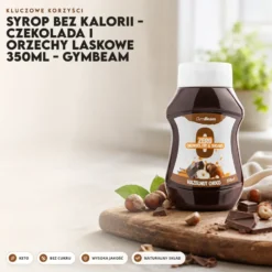 Syrop Bez Kalorii – Czekolada i Orzechy Laskowe 350ml – GymBeam