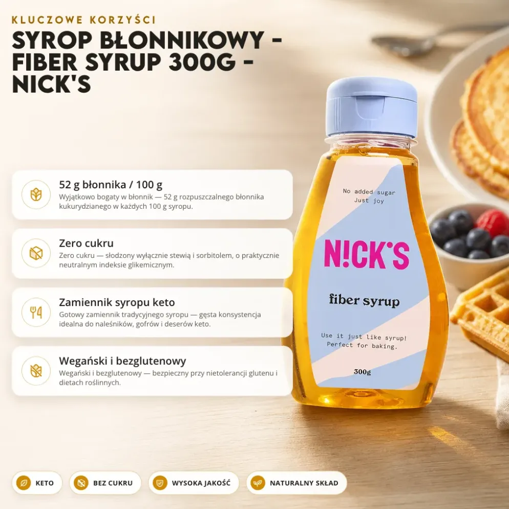 Syrop Błonnikowy – Fiber Syrup 300g – Nick’s