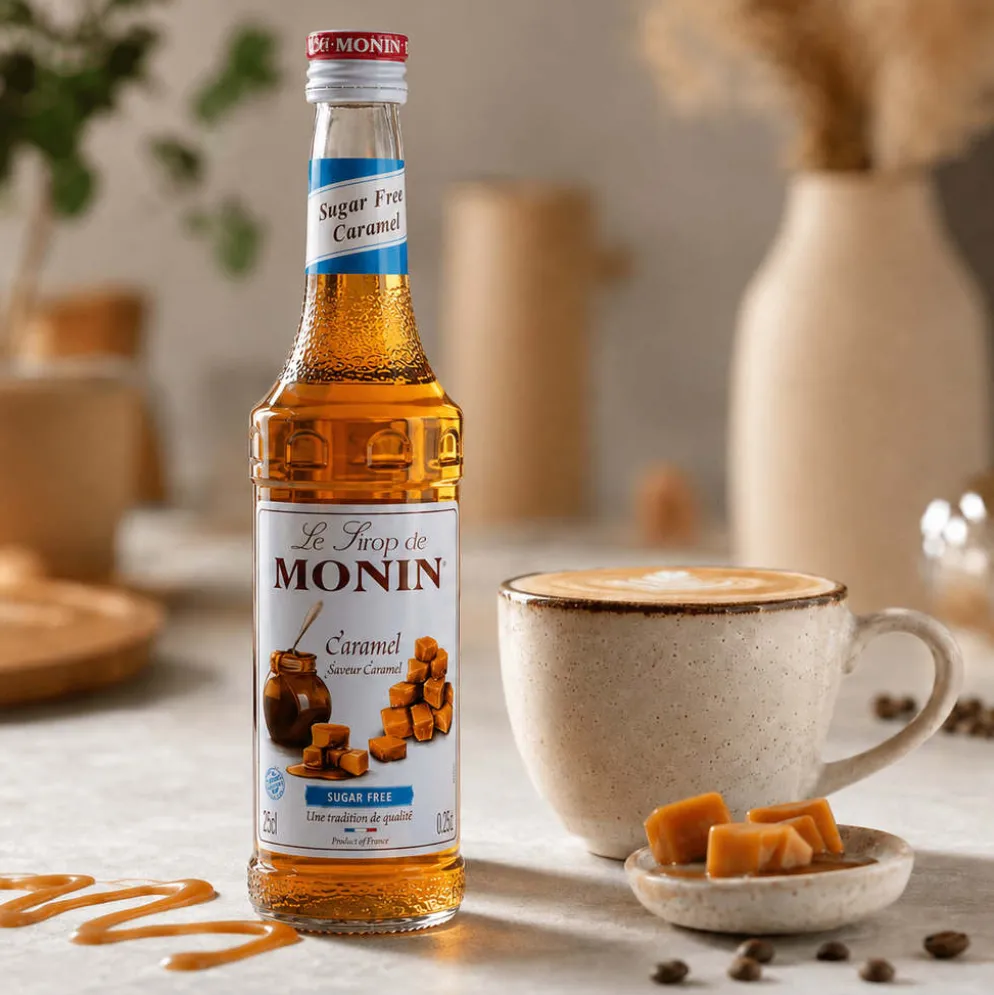 Syrop do Kawy Bezcukrowy – Karmel 250ml – Monin