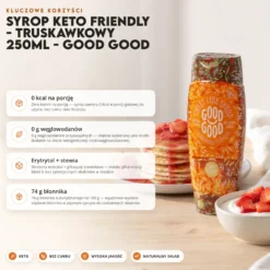 Syrop Keto Friendly – Truskawkowy 250ml – Good Good
