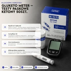 Testy Paskowe Ketony GluKeto Meter 50 szt. – BeKeto