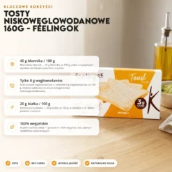 Tosty Niskowęglowodanowe 160g – FeelingOK