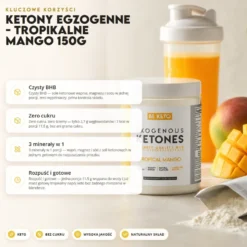 Tropikalne Mango BeKeto – 150g – Ketony Egzogenne