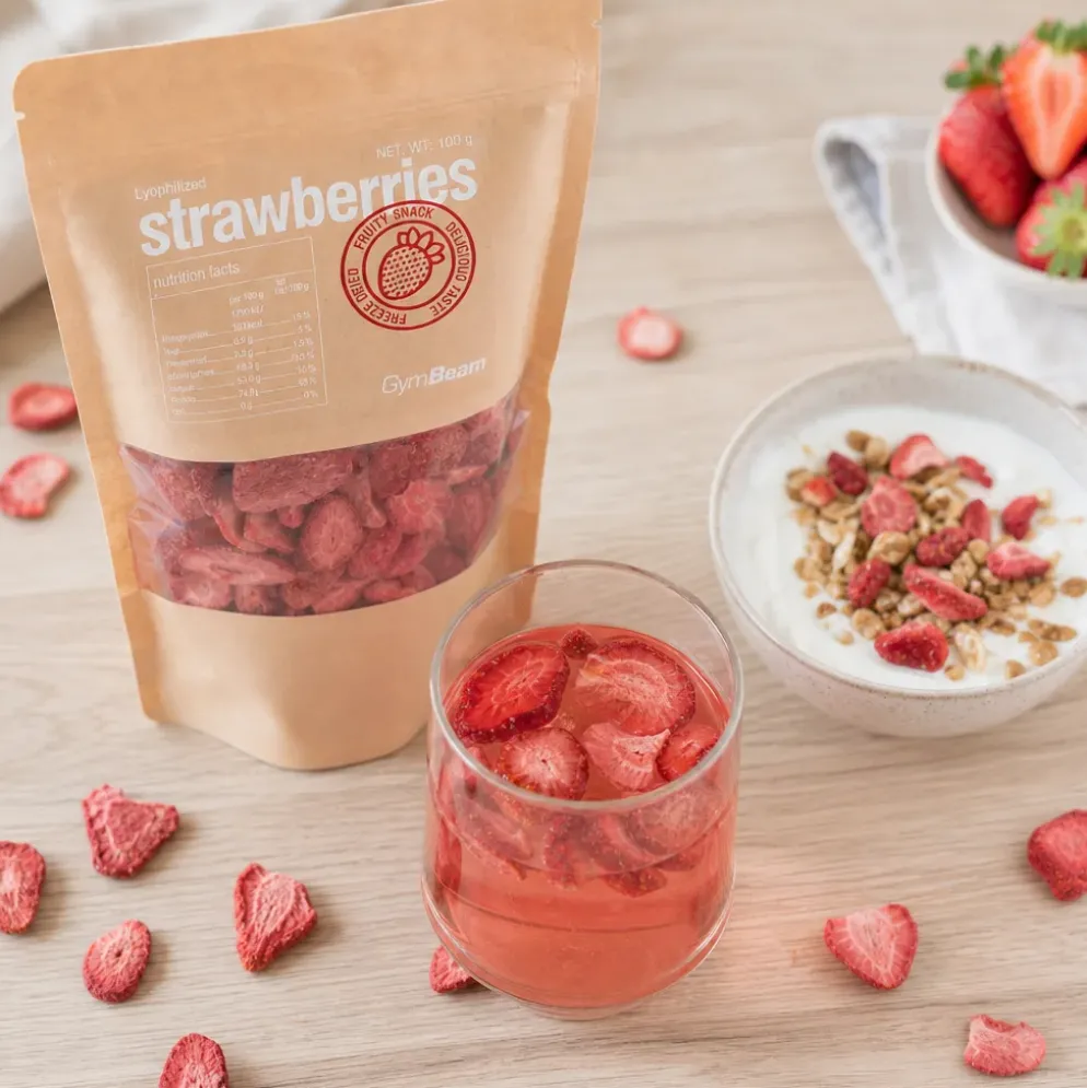 Truskawki liofilizowane 100g – GymBeam