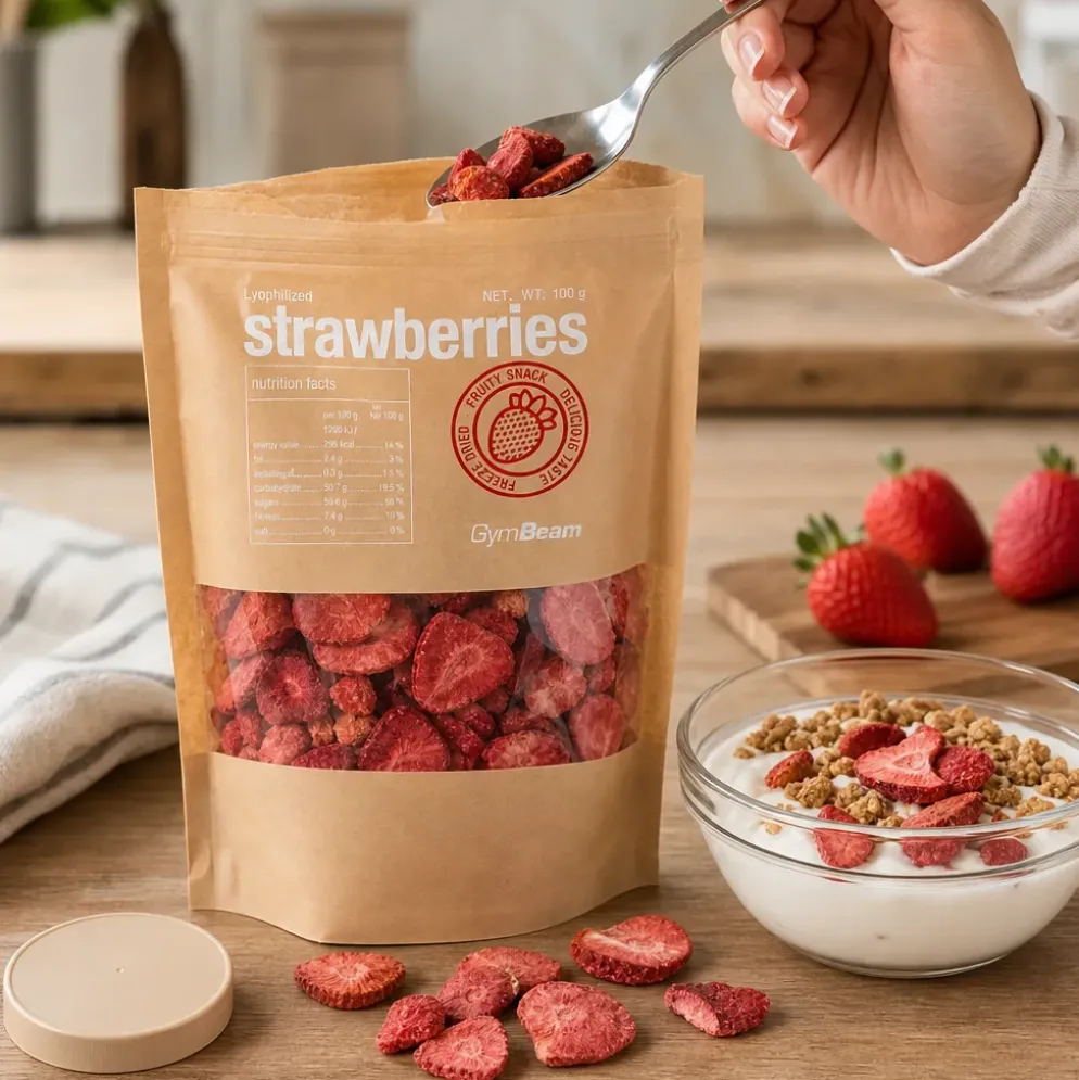 Truskawki liofilizowane 100g – GymBeam