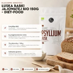 Łuska babki jajowatej BIO 150g – Diet-Food