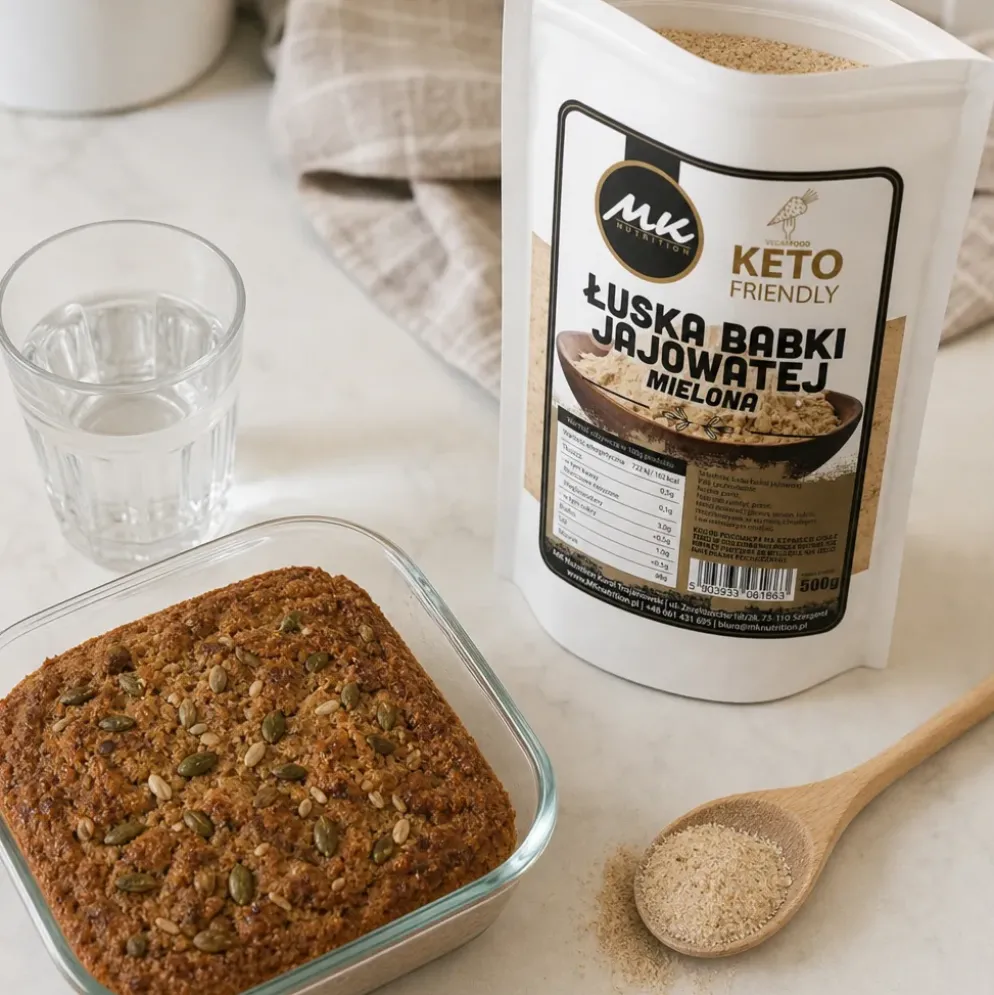 Łuska Babki Jajowatej Mielona 500g – MK Nutrition