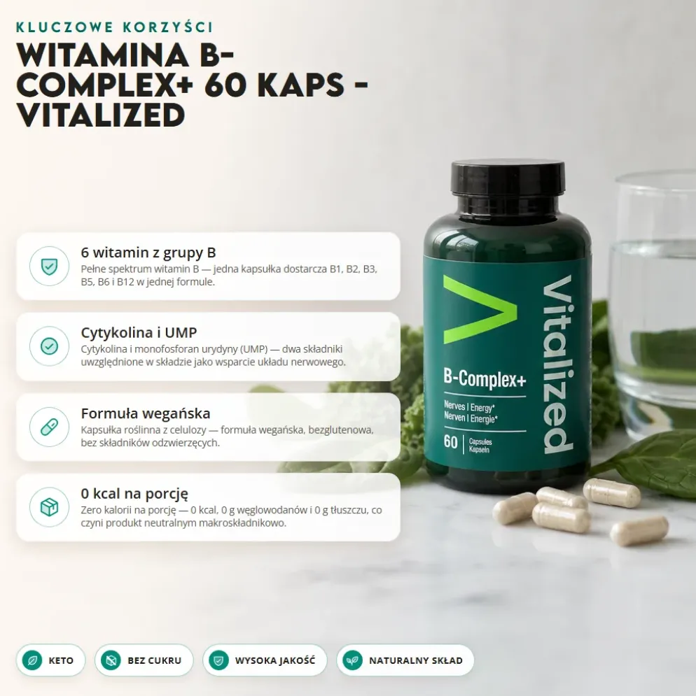 Witamina B-Complex+ 60 kaps – Vuzimo