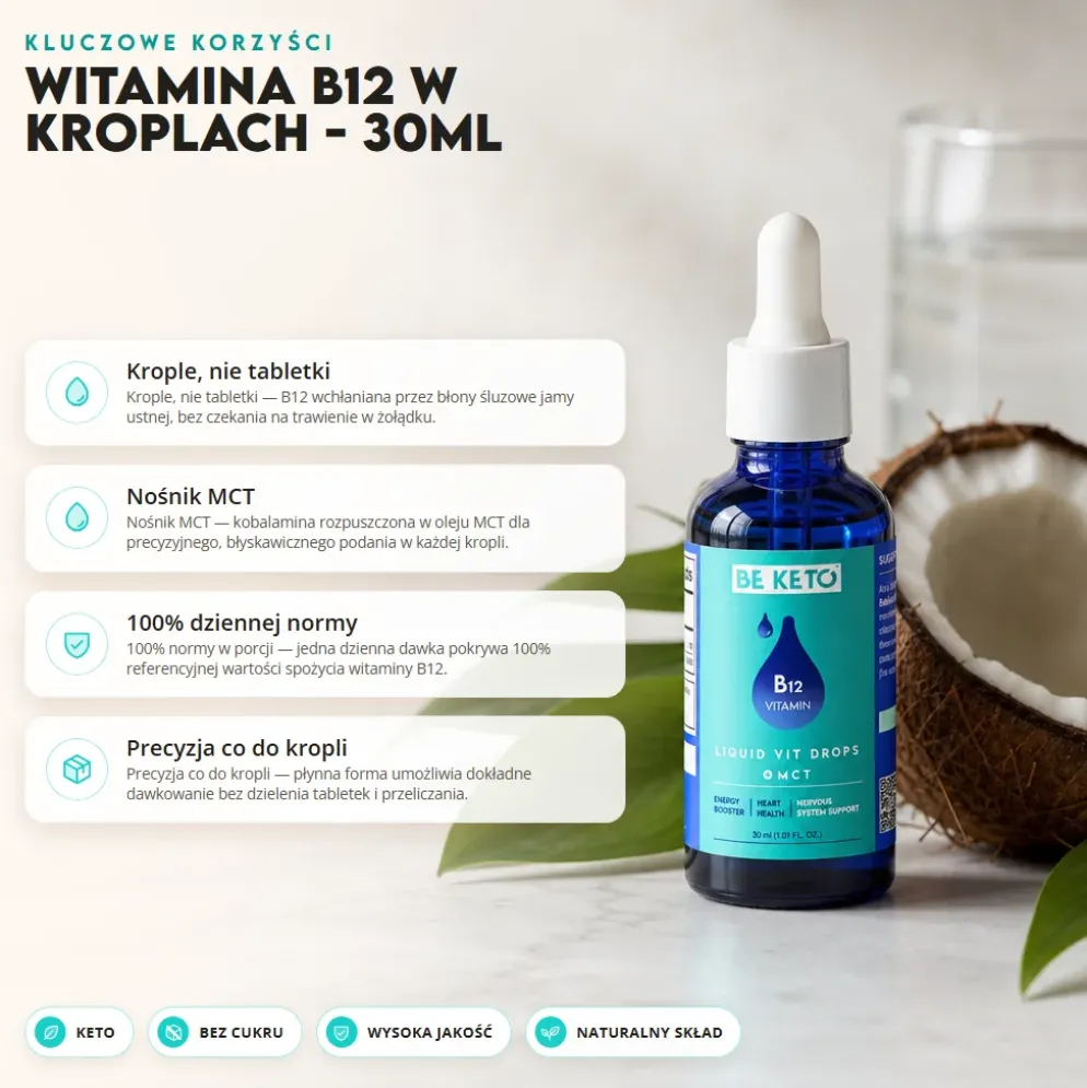 Witamina B12 w Kroplach 30ml – BeKeto