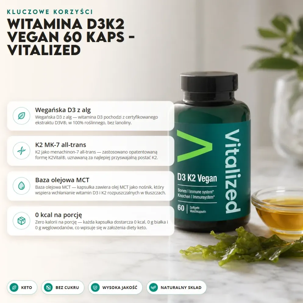 Witamina D3K2 Vegan 60 kaps – Vuzimo