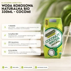 Woda Kokosowa Naturalna BIO 330ml – COCOMI