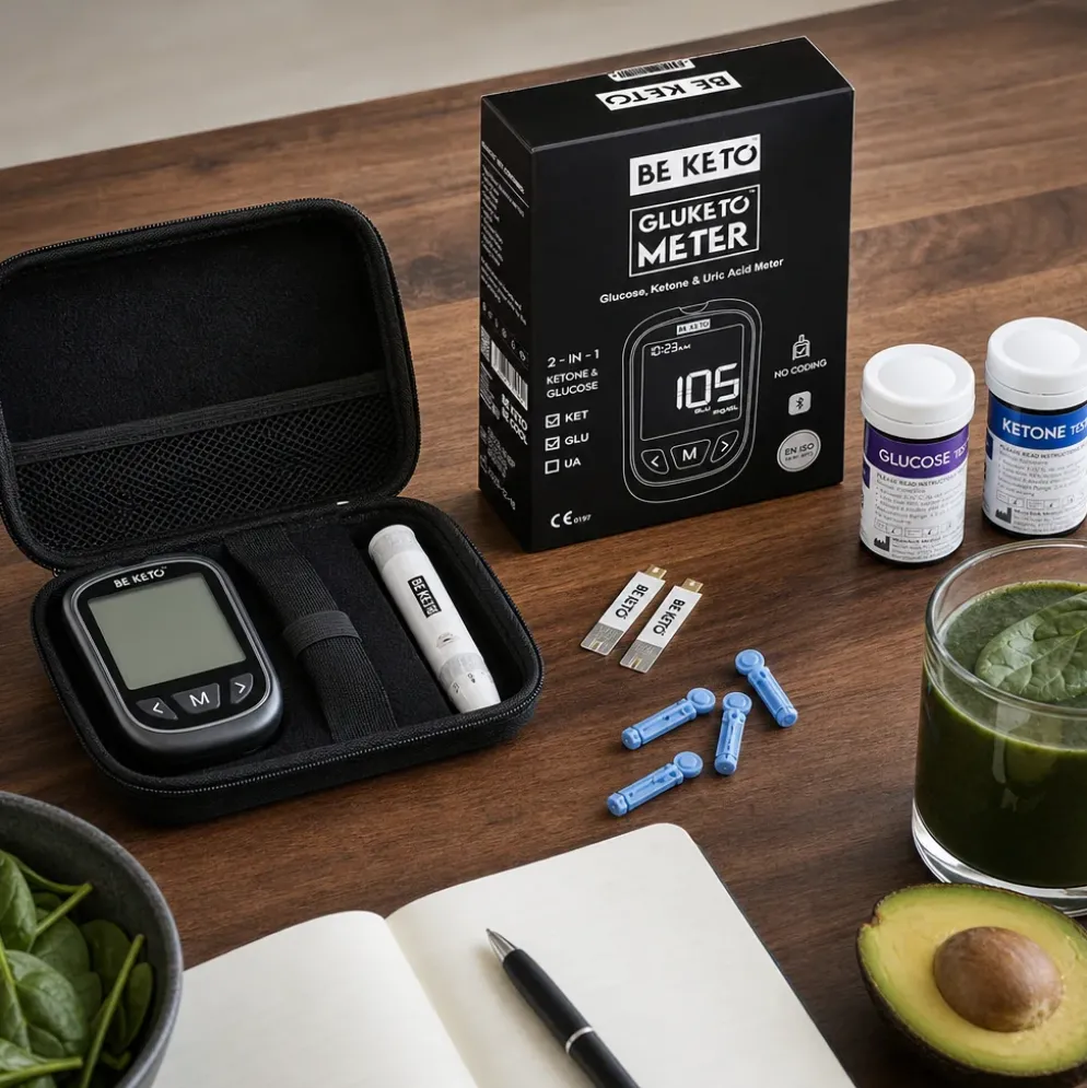 Zestaw Startowy GluKeto Meter do Pomiaru Glukozy i Ketonów – BeKeto