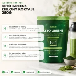 Zielony Koktajl Greens Keto 250g – BeKeto